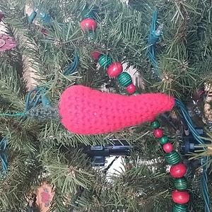 Crochet Red Chile Pepper Ornament